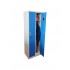 Vestiar metalic 2 usi, 60x45x180cm, gri/albastru